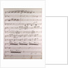 Handwritten sheet music by Anonymous