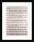Handwritten sheet music by Anonymous