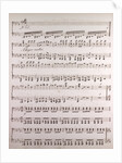 Handwritten sheet music by Anonymous