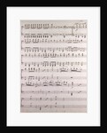 Handwritten sheet music, allegro con moto by Anonymous
