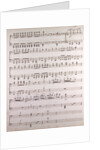Handwritten sheet music, allegro con moto by Anonymous