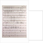 Handwritten sheet music, allegro con moto by Anonymous