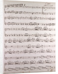 Handwritten sheet music, allegro con moto by Anonymous