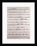 Handwritten sheet music, allegro con moto by Anonymous