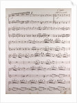Handwritten sheet music, allegro con moto by Anonymous