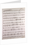 Handwritten sheet music, allegro con moto by Anonymous