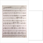 Handwritten sheet music, allegro con moto by Anonymous