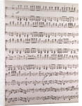 Handwritten sheet music by Anonymous