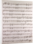 Handwritten sheet music by Anonymous