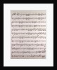 Handwritten sheet music by Anonymous