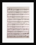 Handwritten sheet music by Anonymous