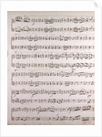Handwritten sheet music by Anonymous