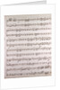 Handwritten sheet music by Anonymous