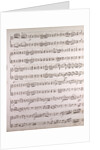Handwritten sheet music by Anonymous