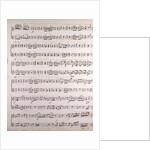 Handwritten sheet music by Anonymous
