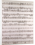 Handwritten sheet music by Anonymous