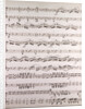 Handwritten sheet music by Anonymous