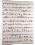 Handwritten sheet music by Anonymous