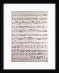 Handwritten sheet music by Anonymous