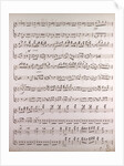Handwritten sheet music by Anonymous