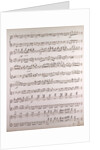 Handwritten sheet music by Anonymous