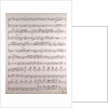 Handwritten sheet music by Anonymous