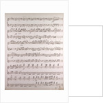 Handwritten sheet music by Anonymous