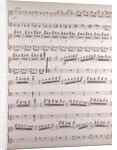 Handwritten sheet music by Anonymous