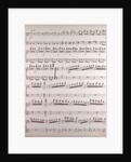 Handwritten sheet music by Anonymous