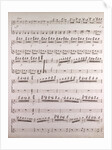 Handwritten sheet music by Anonymous