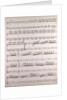 Handwritten sheet music by Anonymous