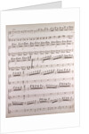 Handwritten sheet music by Anonymous