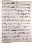 Handwritten sheet music by Anonymous