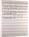 Handwritten sheet music, fine by Anonymous