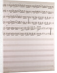 Handwritten sheet music by Anonymous
