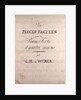 Six pieces faciles pour le Piano Forte a quatre main composed by C.M. de Weber, handwritten sheet music by Anonymous