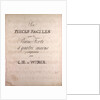 Six pieces faciles pour le Piano Forte a quatre main composed by C.M. de Weber, handwritten sheet music by Anonymous