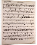 Handwritten sheet music, sonatina seconda, moderato e con amore, dolce legato by Anonymous