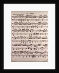 Handwritten sheet music, andantino quasi adagio by Anonymous