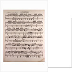 Handwritten sheet music, andantino quasi adagio by Anonymous