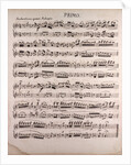 Handwritten sheet music, andantino quasi adagio by Anonymous