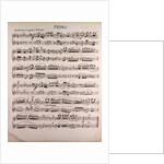 Handwritten sheet music, andantino quasi adagio by Anonymous