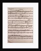 Handwritten sheet music, menuetto presto by Anonymous