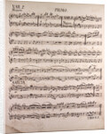 Handwritten sheet music by Anonymous
