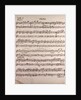 Handwritten sheet music by Anonymous