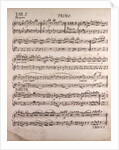 Handwritten sheet music by Anonymous