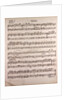 Handwritten sheet music by Anonymous