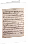 Handwritten sheet music by Anonymous