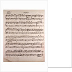 Handwritten sheet music by Anonymous