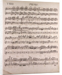 Handwritten sheet music by Anonymous